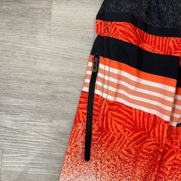 Zeroxposur Orange Men's Swim Shorts - Picture 2 of 6